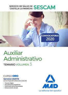 Auxiliar administrativo del Servicio de Salud de Castilla-La Mancha (SESCAM). Temario, 3