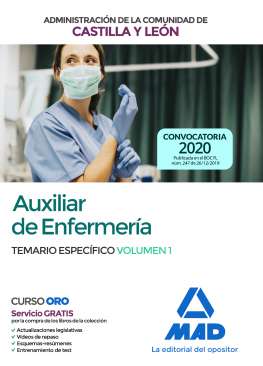 Auxiliar de enfermería, Administración de la Comunidad de Castilla y León