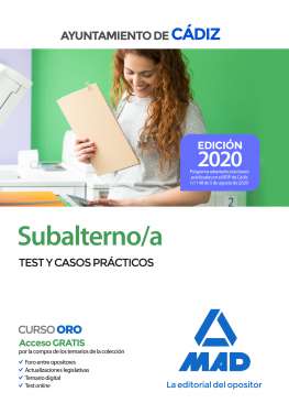 Subalterno/a Ayuntamiento de Cádiz