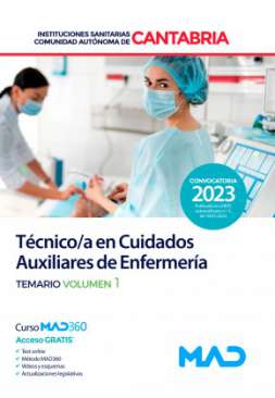 Técnico/a en Cuidados Auxiliares de Enfermería, Instituciones Sanitarias de la Comunidad Autónoma de Cantabria. Temario, 1