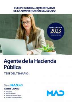 Agente de la Hacienda Pública, Cuerpo General Administrativo de la Administración del Estado. Test del temario