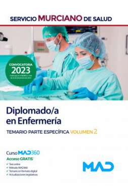 Diplomado/a en enfermería, Servicio Murciano de Salud. Temario parte específica, 2