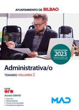 Administrativa/o del Ayuntamiento de Bilbao. Temario, 2