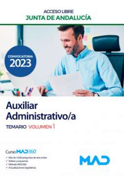 Auxiliar administrativo/a, Junta de Andalucía (Acceso libre). Temario, 1