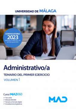 Administrativo/a, Universidad de Málaga. Temario del primer ejercicio, 1