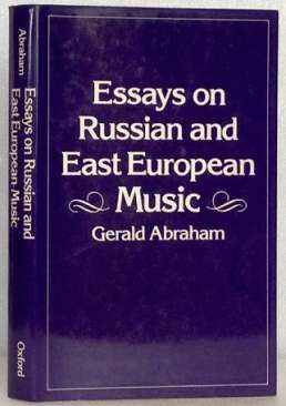 Essays on Russian and East European music