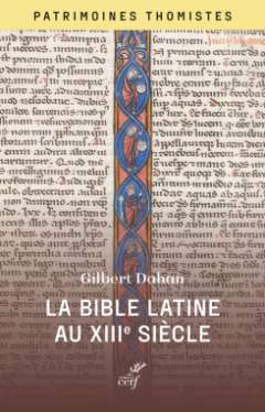 La Bible latine du XIIIe si�cle