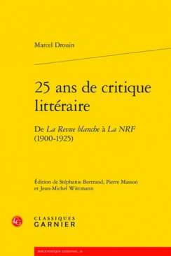 25 ans de critique litt�raire