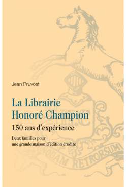 La Librairi Honor� Champion