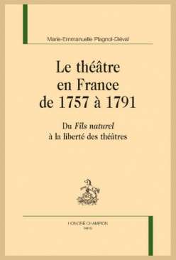 Le th��tre en France de 1757 � 1791