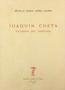 Joaqu�n Costa, fil�sofo del derecho