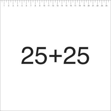 25 + 25