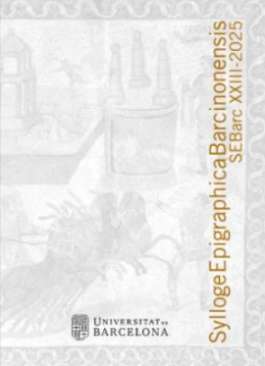 Sylloge Epigraphica Barcinonensi, 23-2025