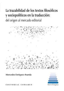 La trazabilidad de los textos filos�ficos y sociopol�ticos en la traducci�n