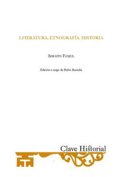 Literatura, etnograf�a, historia