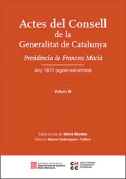 Actes del Consell de la Generalitat de Catalunya, 3