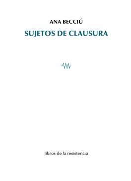 Sujetos de clausura