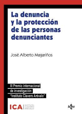 La denuncia y la protecci�n de las personas denunciantes