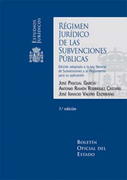 R�gimen Jur�dico de las Subvenciones P�blicas