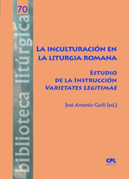 La inculturaci�n en la liturgia romana