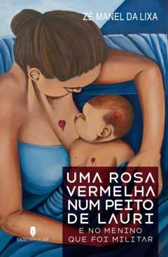 Uma rosa vermelho o peito de Lauri