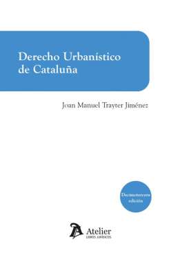 Derecho urban�stico de Catalu�a
