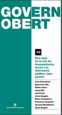 Deu anys de la Llei de transpar�ncia, acc�s a la informaci� p�blica i bon govern