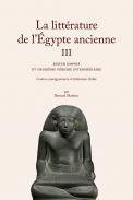 La Litt�rature de l'�gypte ancienne, 3
