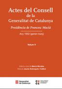 Actes del Consell de la Generalitat de Catalunya, 5