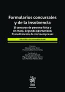 Formularios concursales y de la insolvencia