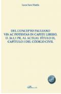 Del concepto Pauliano Vis AC protestas in capite libero D.26.1.1 PR, al actual t�tulo IX, cap�tulo I del c�digo civil