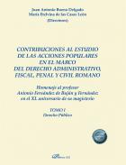 Contribuciones al estudio de las acciones populares en el marco del derecho administrativo, fiscal, penal y civil romano