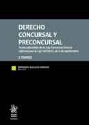 Derecho concursal y preconcursal