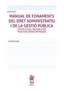Manual de Fonaments del Dret Administratiu i de la Gesti� P�blica