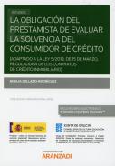 La obligaci�n del prestamista de evaluar la solvencia del consumidor de cr�dito