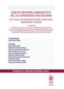 Nuevo r�gimen urban�stico de la Comunidad Valenciana