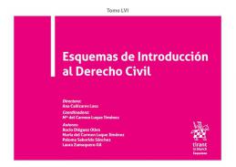 Esquemas de introducci�n al derecho civil