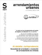 Necesidad del arrendador y resoluci�n del arrendamiento de vivienda