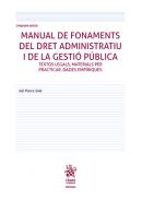 Manual de fonaments del dret administratiu i de la gesti� p�blica