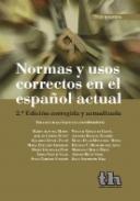 Normas y usos correctos en el espa�ol actual