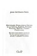 Diccionario psico-l�gico chusco de la lengua, laringe, cuerdas vocales, dientes y labios castellanos