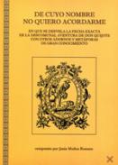 De cuyo nombre no quiero acordarme