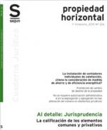 La calificaci�n de los elementos comunes y privativos
