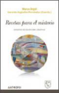 Recetas para el misterio