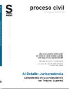 Competencia territorial en la jurisprudencia del Tribunal Supremo