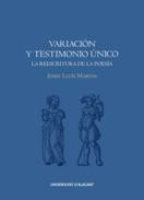 Variaci�n y testimonio �nico