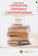 Comentarios de literatura espa�ola contempor�nea