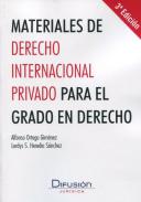 Materiales de derecho internacional privado para el grado en derecho