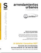 Duraci�n del arrendamiento de local anterior al 1 de enero de 1995. Especial Disposiciones Transitorias de la LAU 29/1994