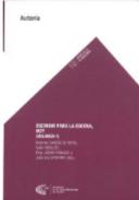 Escribir para la escena, hoy